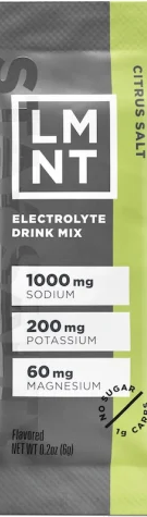 LMNT Citrus Salt electrolyte sachet